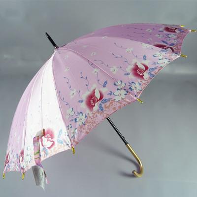 China Wholesale 23inch 16k Lady Straight Automatic Open Satin Umbrella Umbrella for sale