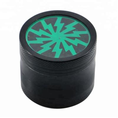 China Machinery Used In Industry 2018 Newest Design Black Anodic Oxidation Aluminum Logo Custom Herb Grinder for sale