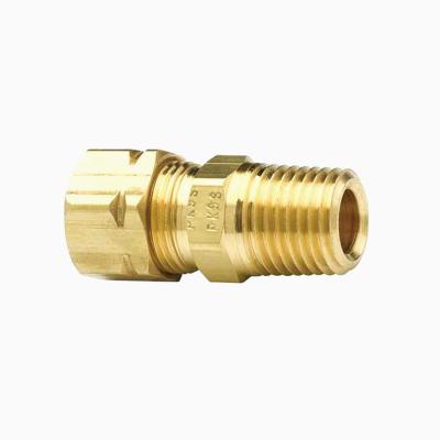 China Straight Hydraulic Brass 1/4 Nipple Grease UNC Pressure Oiler Spout Nipple Grease Nipple Nut Valve for sale