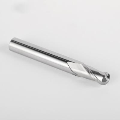 China Ball Nose CNC Machining Center Derleeci 100mm Carbide Long Neck End Mill Head Cutter For Aluminum for sale