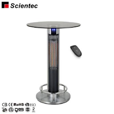 China Professional Manufacturer Stocked Supplier IP55 Approved 800W 1600W Base Table Top Stainless Steel Patio Heater for sale