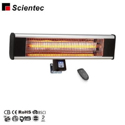 China CE GS ETL Stocked cETL 1800Watt 1.8 Meters Electric Remote Control Infrared Heater Patio Heater for sale