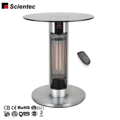 China 800W 1600W Outdoor Remote Control Table Carbon Fiber Electric Heater for sale