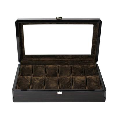 China Custom Logo Made Gift Packaging Box Watch Boxes Newest Factory OEM Finish Luxury Glossy Wooden Watch Box for sale