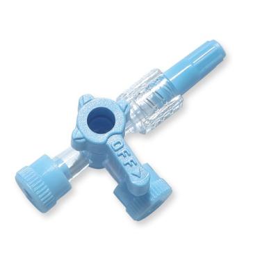 中国 medical 3 ways luer stopcock 45/ 500/1200psi intervention surgery 販売のため