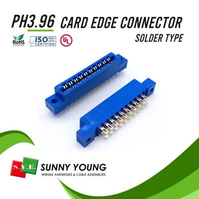 China Circuit: 10-86 type PCB edge slot 3.96mm solder connector for sale