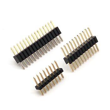 China PBT+GF Custom 1.27mm PCB Single Row Pin Header Connector Straight Header Type Pin 1.27 for sale