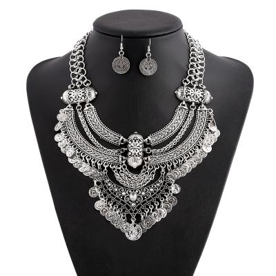 China CLASSIC Wholesale Fashion Jewelry Set Alloy Necklace Earring Set for sale