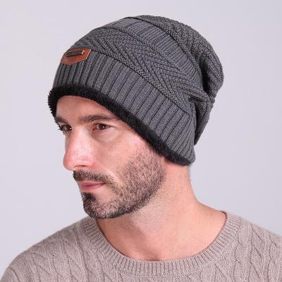 China Wool Yarn Wholesale Unisex Knitted Elastic Woolen Hat for sale