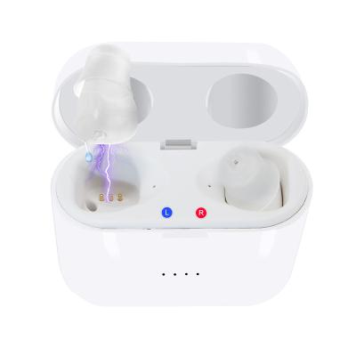 China Super Clear Digital Audifonos Sound ITC Earbuds Box Hearing Aids Adjustable Refillable Invisible Adjustable Filling Case for sale