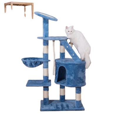 China Sustainable Cat Tree Manufacturer Wholesales Pet Cat Housing Tower Scratching Cat Tree for sale