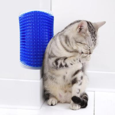 China Self Viable Pet Brush Wall Soft Corner Cat Brush Groomer For Cat Stored And Comfortable for sale