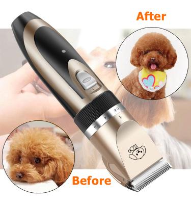 China Viable Electric Hair Cutting Machine Dog Cat Pet Hair Remover Pet Fur Grooming Tool Kit for sale