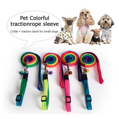 China Cheap Price Thoughtful With 7 Colors Dog Collar Leash Dog Walking Pet Supplies For Pet Harness Puppy Leash for sale