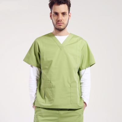 China Hospital anti-shrinkage men and women brush hand clothes long and surgical short sleeve scrubs summer for sale