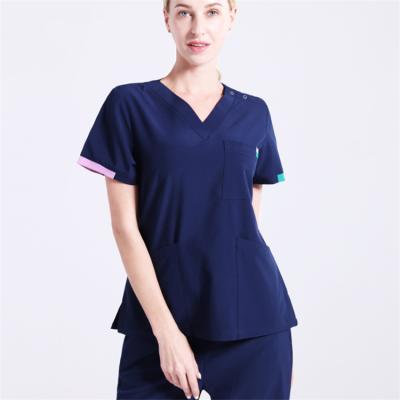 China 100% Cotton Anti-Shrink Soft Design Male Care Scrub Unisex Uniform for sale