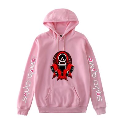 China Custom Anti-wrinkle squid game costume hoodies unisex hoodies print casual wear streetwear hoodies for sale