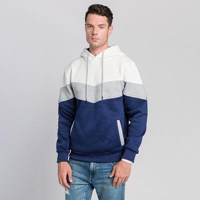 China mens unisex pullover hoodies Anti-wrinkle color block polyester loose oversized hoodie sports loose fitting hoodies for sale