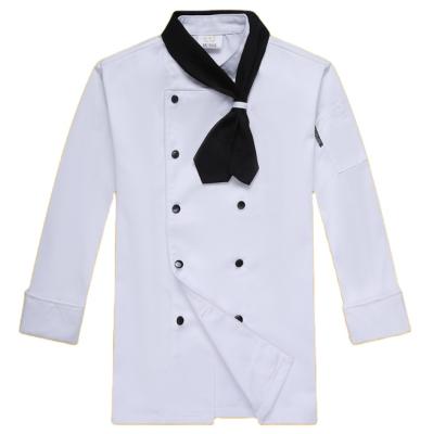 China Men's Breathable Chef Coat Classic Kitchen Chef Jacket Work Uniform Chef Snaps Custom Logo for sale