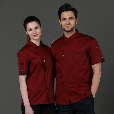 China Anti-Pilling Classic Restaurant Uniform For Men Custom Cook Jacket Chef Uniforms Chef Designer Custom Logo for sale