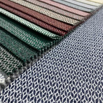 China Backside Jacquard Fabric 100% Stock Polyester Velvet Upholstery Fabric For Sofa Couch Cover for sale