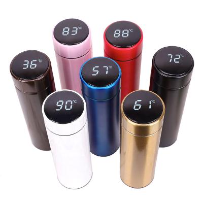 China Viable Intelligent Intelligent Smart Bottle Water Temperature Display Travel Mug Vacuum Flask Coffee Tumbler Water Bottle for sale