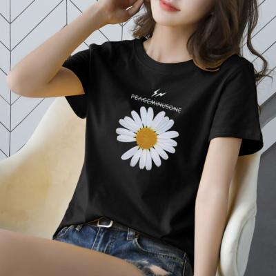 China New fashion 100% cotton short sleeve women's plain T-shirt high quality breathable summer hot sale women's T-shirt plus size T-shirt for sale