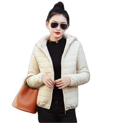 China High quality plus size cotton jacket women korea style cotton padded light thin slim jacket cotton bomber jacket for sale