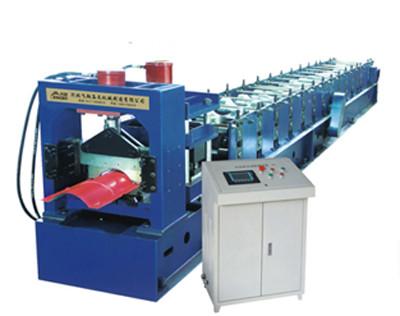 China Colour Sheet Big Round Ridge Capping Cold Roll Forming Machine Panasonic PLC Control High Speed for sale