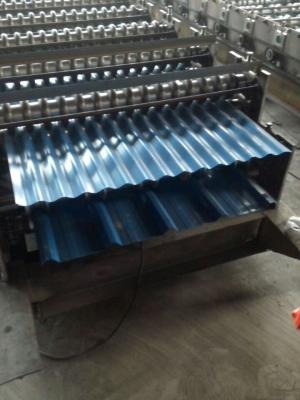 Chine Le petit pain de double couche formant des rollformers de machine Metal couvrir la tuile ondulée de panneau de mur de tôle d'acier faisant la machine à vendre