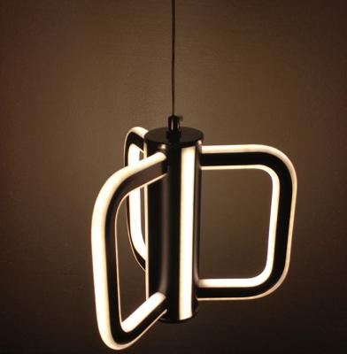 China 2019 Newest Zhongshan Factory Modern Decorative Models Black Colored Aluminum Materials Led Pendant Lamp (FB82-1P) for sale