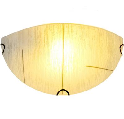 China Cheap Price Exterior Mounted Half Moon Wall Bracket Light , Wall Mounted Modern Glass Half Moon (1022A-1W BK) for sale