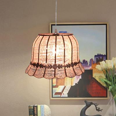 China Vintage Modern Decorative Indoor Decorative Acrylic Shade Pendant Lighting , Popular Style Residential Single Head Pendant Light (0961-1P) for sale