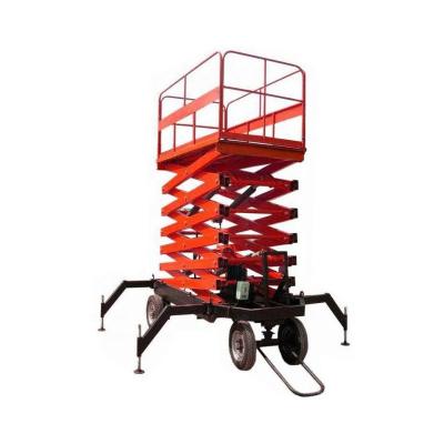 China 11m CE Hydraulic Mobile Scissor Lift / Electric Hydraulic Scissor Lifter 2100*1230mm for sale