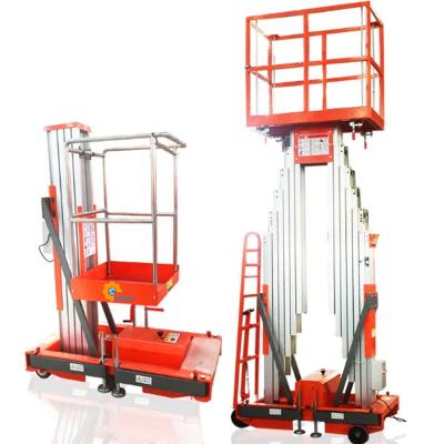 China Warehouse Mast Lift Work Platform Elevator Aluminum Alloy Elevator Work Platform Aluminum Rising Work Platform for sale