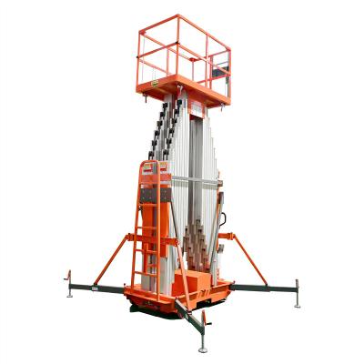 China Warehouse 5m Portable Single Personal Aluminum Lifter Ladder Man Lift Aluminum Hydraulic Home Lift for sale