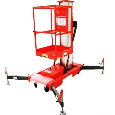 China Warehouse 8M Aluminum Single Mast One Man Lift Personal Lift Mobile Man Lift For 1 Person for sale