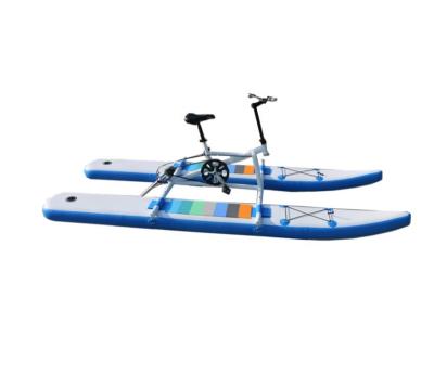 China China 2021 New Design Adult Water Entertainment Pedal PVC Inflatable Single Floating Bike for sale