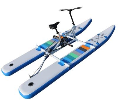 China China 2021 New Design Adult Water Entertainment Pedal PVC Inflatable Single Floating Bike for sale