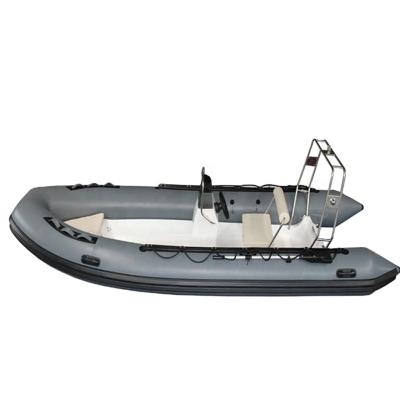 China Luxury Rigid Hull 17Feet Fiberglass Military Inflatable Boat 520 Rib Boats for sale