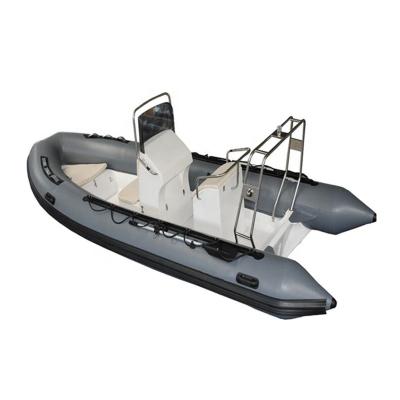 China High Quality Fiberglass 17Ft Cabin 7People Patrol Rib Fishing Boat 520 for sale