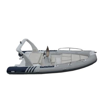 China Fiberglass 6.0m 20ft Sun Bathing Rigid Inflatable Boat Wide for sale