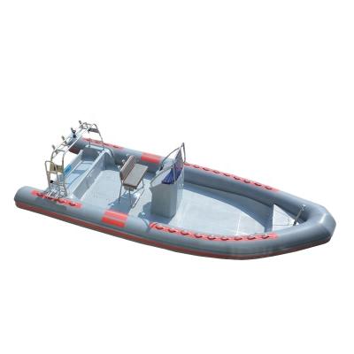 China High Quality Military Fiberglass RIB700 Inflatable Boat With CE for sale