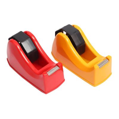 China Hot Sale Office Convenient Tool Supplies T21000 Plastic Transparent Tape Dispenser Colorful Tape Dispenser for sale