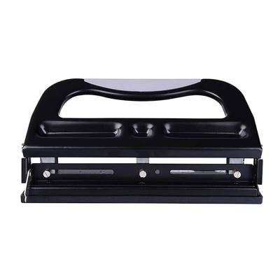 China Office Binding 3-Hole Punch Paper Supplies Punch Good Quality 997L Heavy Duty Metal With Scale Paper Standard Punch for sale