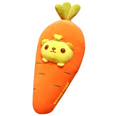 China Durable Newcomers Stuffed Carrot Banana Pillows Plush Carrot Banana Cushion Pillow for sale