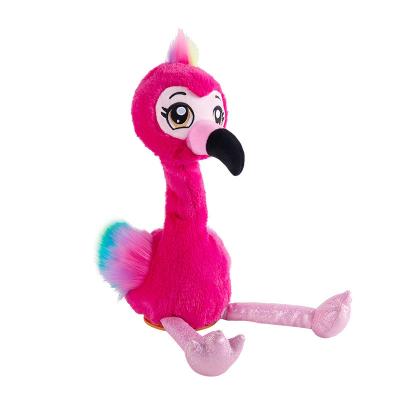 China New Arrivals Plush Flamingo Plush Toy Voice Recorder Dance Music Record Talking Toys for sale