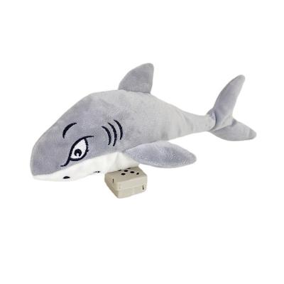 China Talking Plush Wholesale Shark Plush Toy Electronic Baby Child Mobile Toys for sale