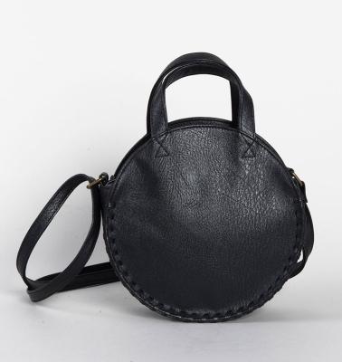 China Promotion Round Shape Fashionable Faux Leather Shoulder Bag for sale