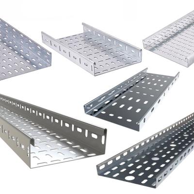 China Corrosion Resistance Cable Trays Custom Size Hot Dip Galvanized Steel Perforated Cable Tray for sale